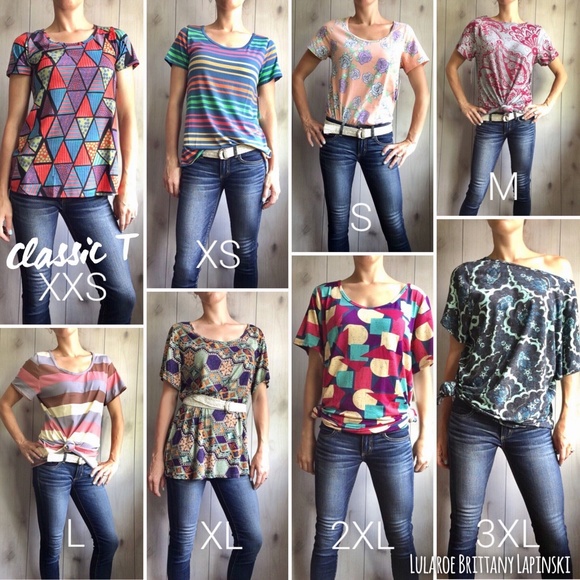 BNWT Small S Floral LuLaRoe Classic Tee - Picture 2 of 3